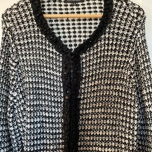 Classic little black jacket plus size Chanel-esque